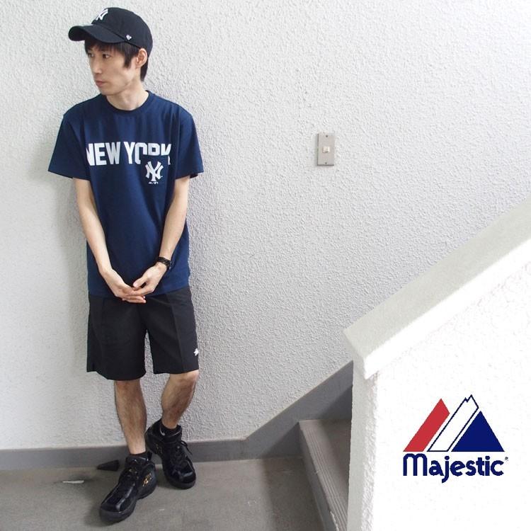 00s Majestic MLB ヤンキース プルオーバー 半袖 00s- デッドストック Majestic 半袖Tシャツ イチロー マリナーズ