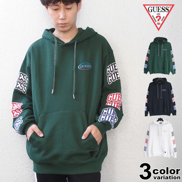 GUESS ゲス パーカー スウェット プルオーバー ビッグシルエット 