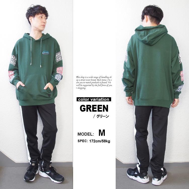 GUESS ゲス パーカー スウェット プルオーバー ビッグシルエット 