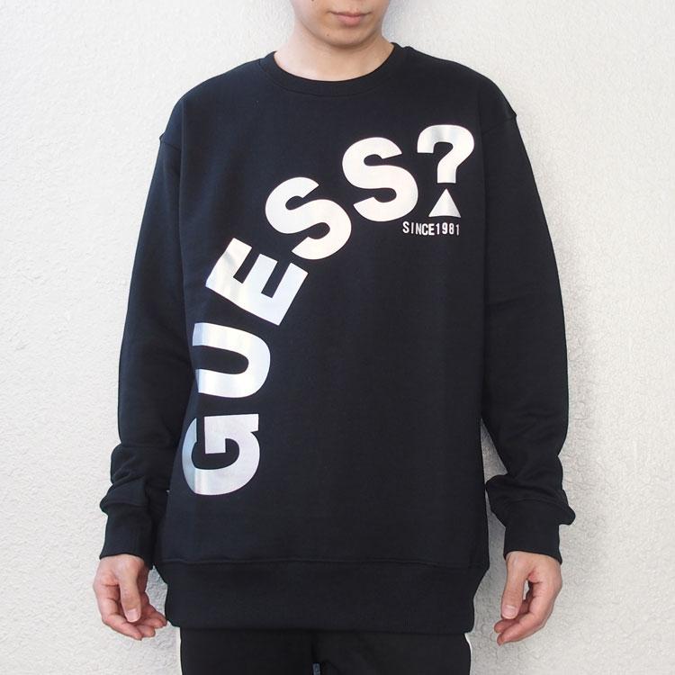 GUESS（ゲス） トレーナー スウェット クルーネック 裏毛 メンズ 