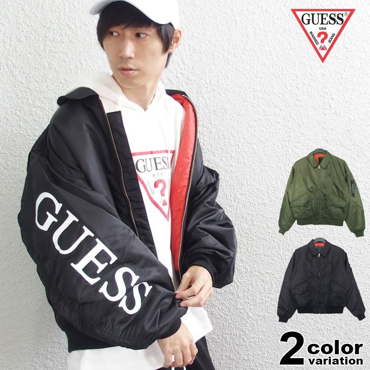 Guess ゲス ジャケット ナイロン ビッグ シルエット メンズ レディース Mz4w1231jp Hiphopdope 通販 Yahoo ショッピング