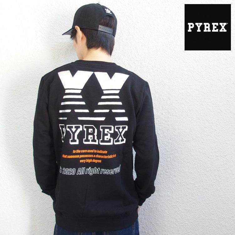 在庫処分 PYREX パイレックス トレーナー スウェット クルーネック 