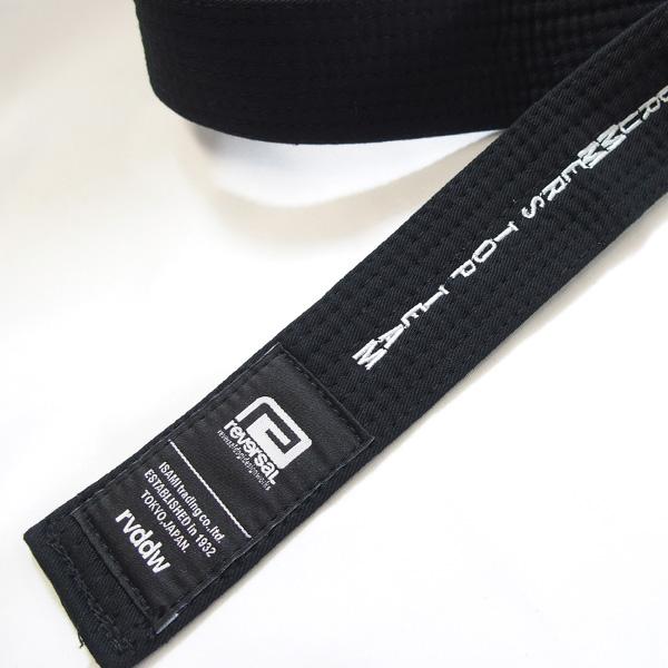 【レア】rvddw reversal リバーサル 帯ベルト 黒 Dリング 格闘技 reversal（リバーサル） ベルト リングベルト DTT×rvddw OBI BELT 帯