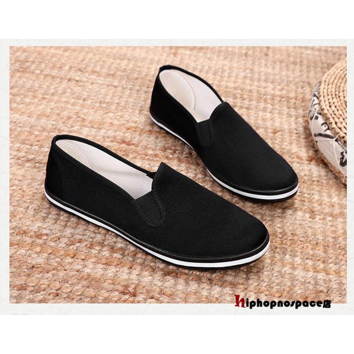 カンフーシューズ 功夫靴 太極拳シューズ 布靴 太極拳靴 カンフーウェア 練習用 太極拳 ゴム底 ウォーキングシューズ 布くつ シンプル シューズ 軽量 スリッポン New