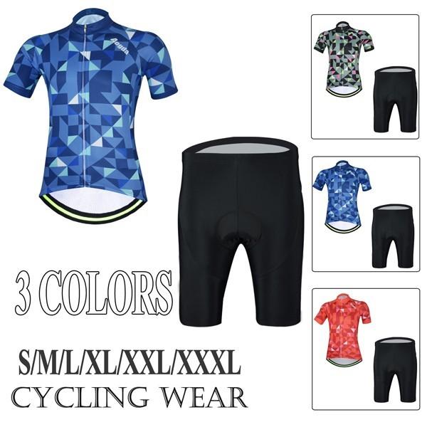 サイクルジャージ 半袖 夏用 サイクルウエア 自転車 サイクリング ジャージ サイクリング用 ロードバイク ウェア 上下 レディース メンズ 吸汗速乾 ファッション