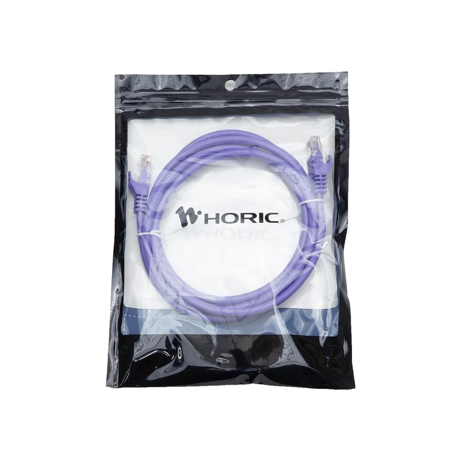 【CAT6A】LANケーブル 2m ツメ折れ防止カバー付き UTP パープル/ブラック HORIC ホーリック[512RB/579RB]｜hipregio-yh｜10