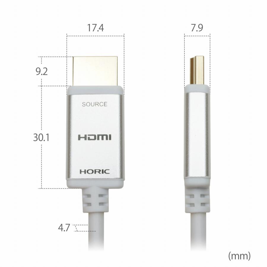 ホーリック（HORIC） 光ファイバーHDMIケーブル 10m 4K/60p HDR ARC