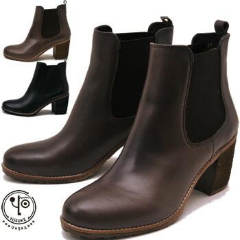 22 5cm 25 0cm限定 Yosuke Yosuke ヨースケ サイドゴアブーツ ブーツ 靴 レディース 本革 ショートブーツ ヒールブーツ Yosuke 靴 ブーツ通販専門店 ヒップス 通販 Yahoo ショッピング