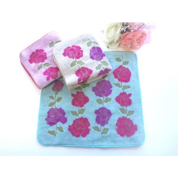 ハンカチ ふわふわ タオルハンカチ 可愛い 花柄 ローズ柄 今治タオル 薔薇雑貨 870 164 薔薇雑貨 Hirake Goma 通販 Yahoo ショッピング