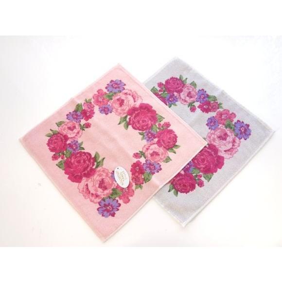 ハンカチ ふわふわ タオルハンカチ 可愛い 花柄 ローズ柄 薔薇雑貨 870 719 薔薇雑貨 Hirake Goma 通販 Yahoo ショッピング