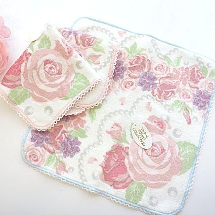ハンカチ タオルハンカチ かわいい おしゃれ 花柄 薔薇雑貨 姫系雑貨 870 725 薔薇雑貨 Hirake Goma 通販 Yahoo ショッピング