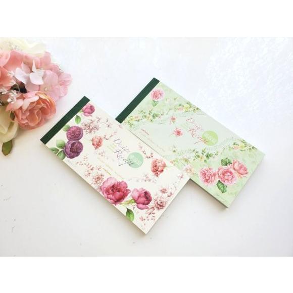 花柄領収書 複写式領収書 かわいい 日本未発売 バラ柄 ローズ柄 おしゃれ