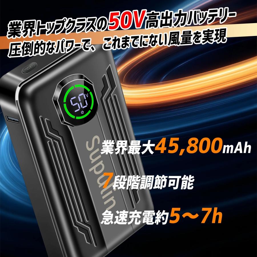 バッテリーファン セット 空調作業服 空調ウェア ベスト 用 19V 24V