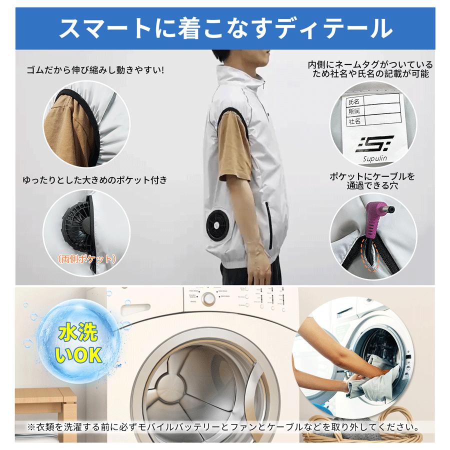 空調作業服 ファン付きベスト 空調ベスト 空調ウェア ペルチェ付き