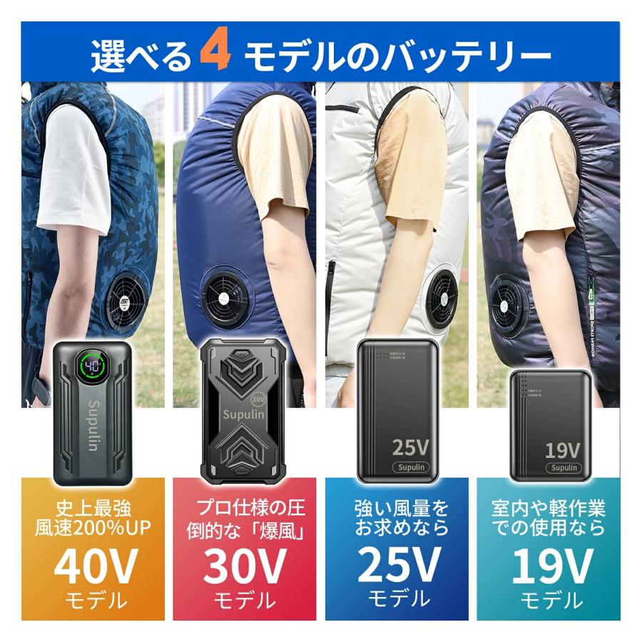 モバイルバッテリー ファン付きベスト 晴天 晴空 調 服無し クール