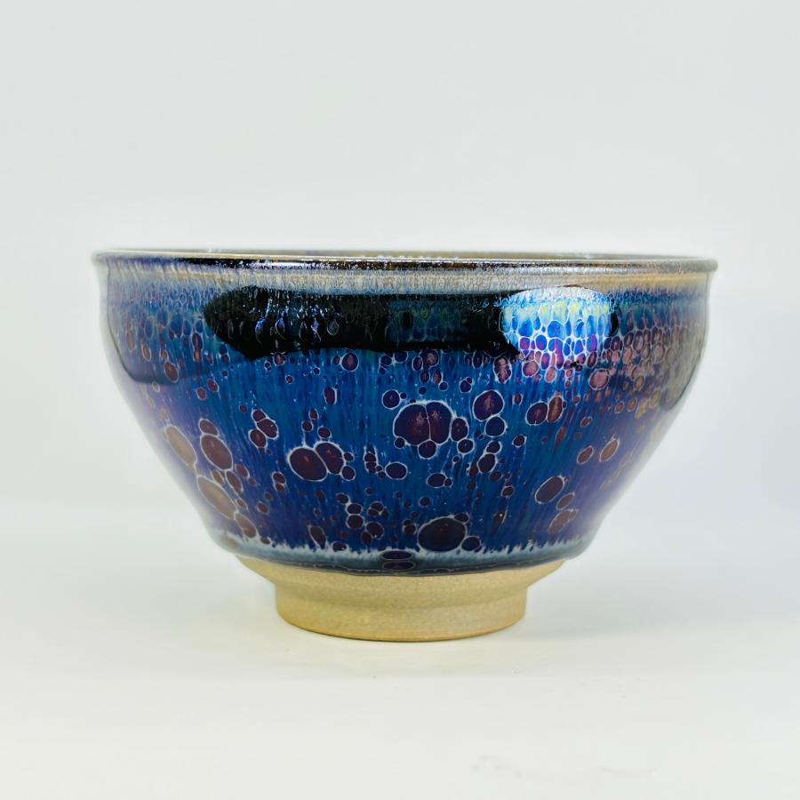 V 天目 窯変 曜変 ぐい呑 酒器 虹彩 作者不明 ③天目 窯変 曜変