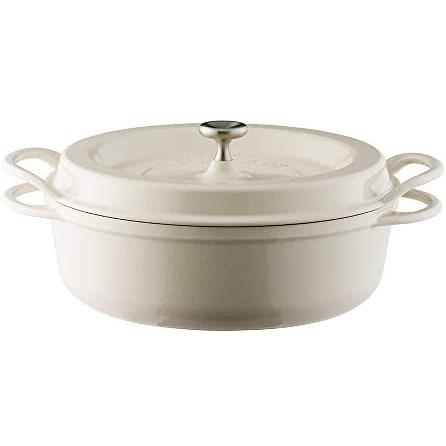 Rakuten バーミキュラ オーブンポットラウンド 26cm 無水 ホーロー鍋 専用レシピブック付 ナチュラルベージュ 26cm浅型 輝く高品質な Zoetalentsolutions Com