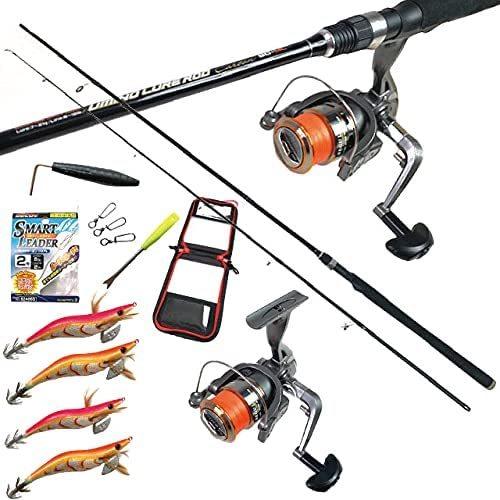 品質のいい 初心者 ｐｅライン糸巻き済 エギングセット 完全釣りセット エギング入門 アオリイカ つり具ten バッグ Affaires Sociales Gouv Cg