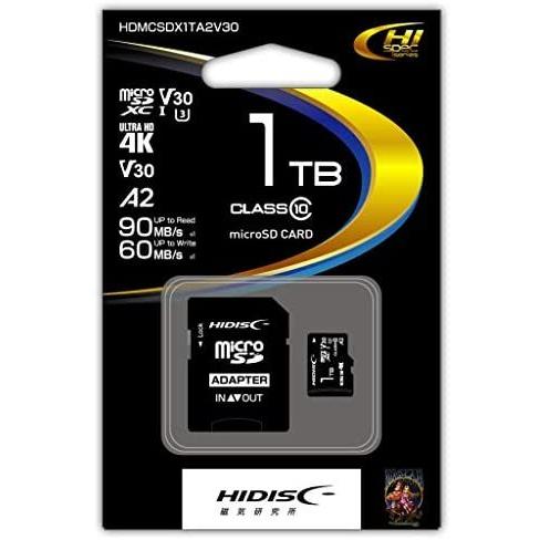 買い誠実 1TB 超高速microSDXCカード HIDISC CLASS10 1TB) (ブラック A2対応 class3, Speed UHS-I MicroSDメモリーカード 買い誠実 1TB 超高速microSDXCカード HIDISC CLASS10 1TB) (ブラック A2対応 class3, Speed UHS-I MicroSDメモリーカード