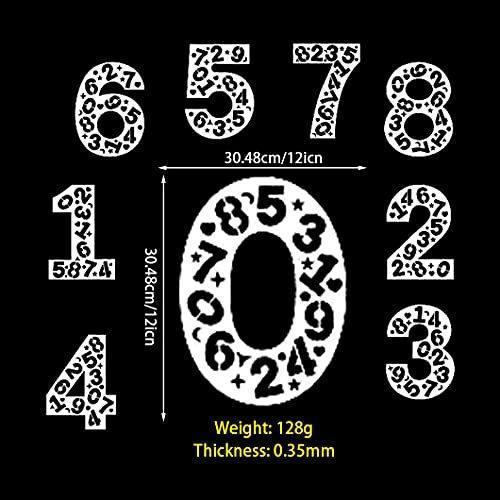 訳あり Rolin Roly ケーキ型 Diyケーキ 10インチ 12インチ ステンシル用 誕生日 テンプレート 記念日 結婚式 アラビア数字 0 8 ケーキ