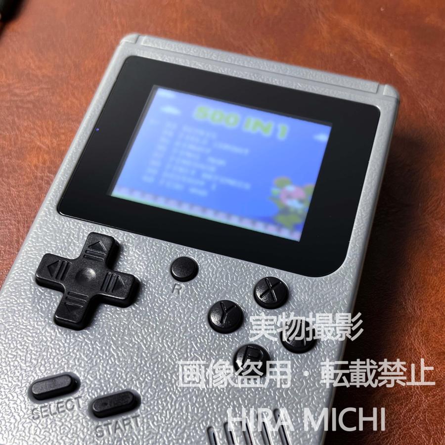 アウトドア向け 500in1 携帯ゲーム機 ゲームパッド付き 小型軽量 USB
