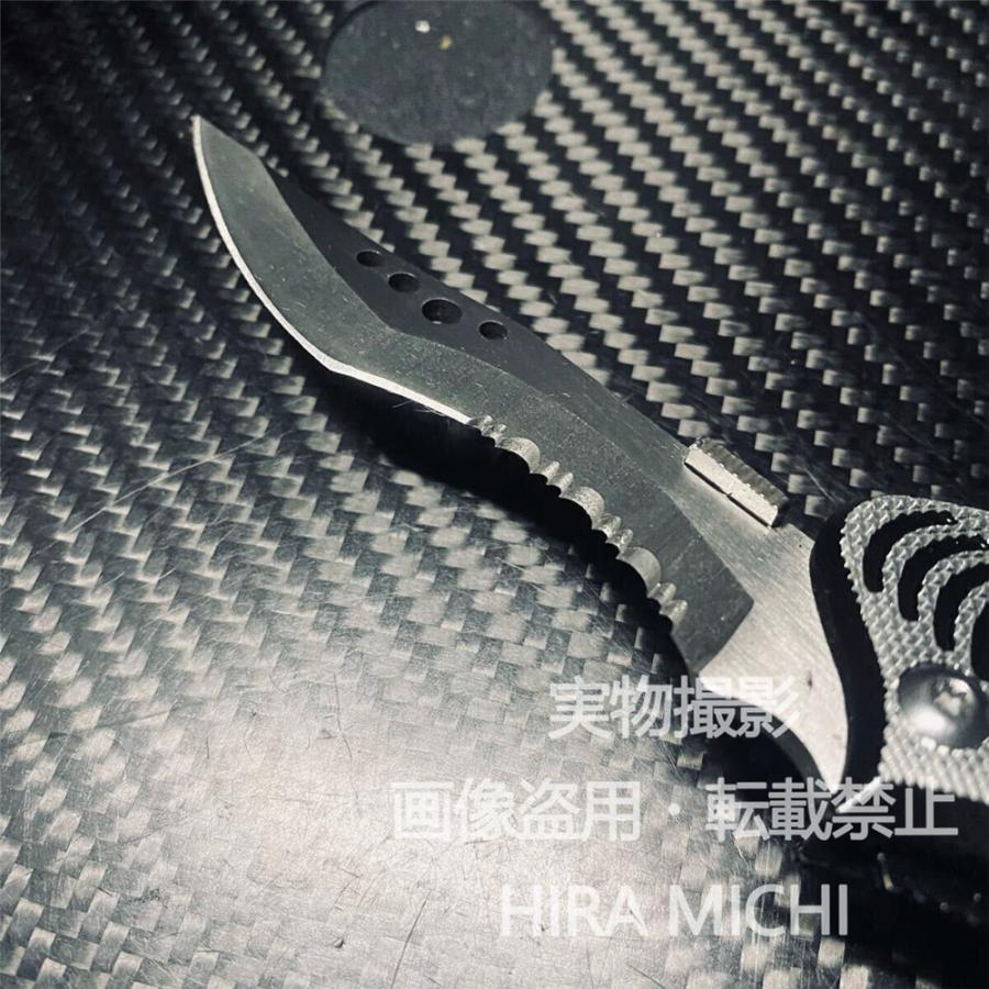 全金属製 折りたたみサバイバルナイフ 153g フォールディングナイフ