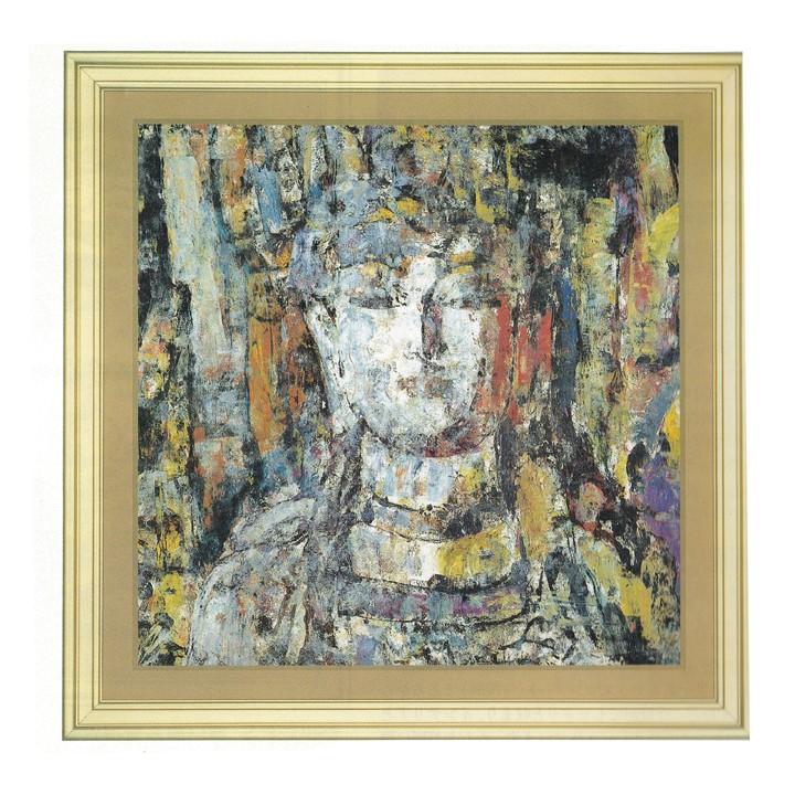 観音様 開運絵画 額装 飾り 壁掛け リビング 玄関 寝室 贈答 商売繁盛