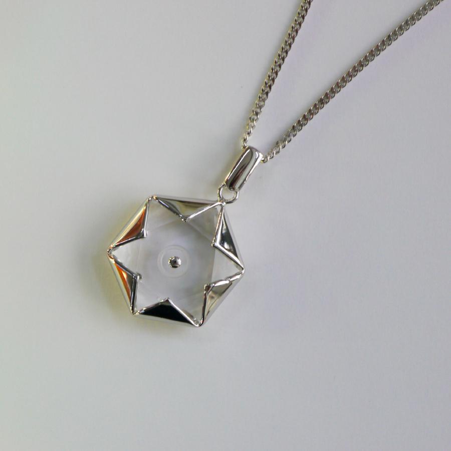 展示品 ヒランヤ ペンダント サンヨーガ プロトタイプ シルバー 六芒星