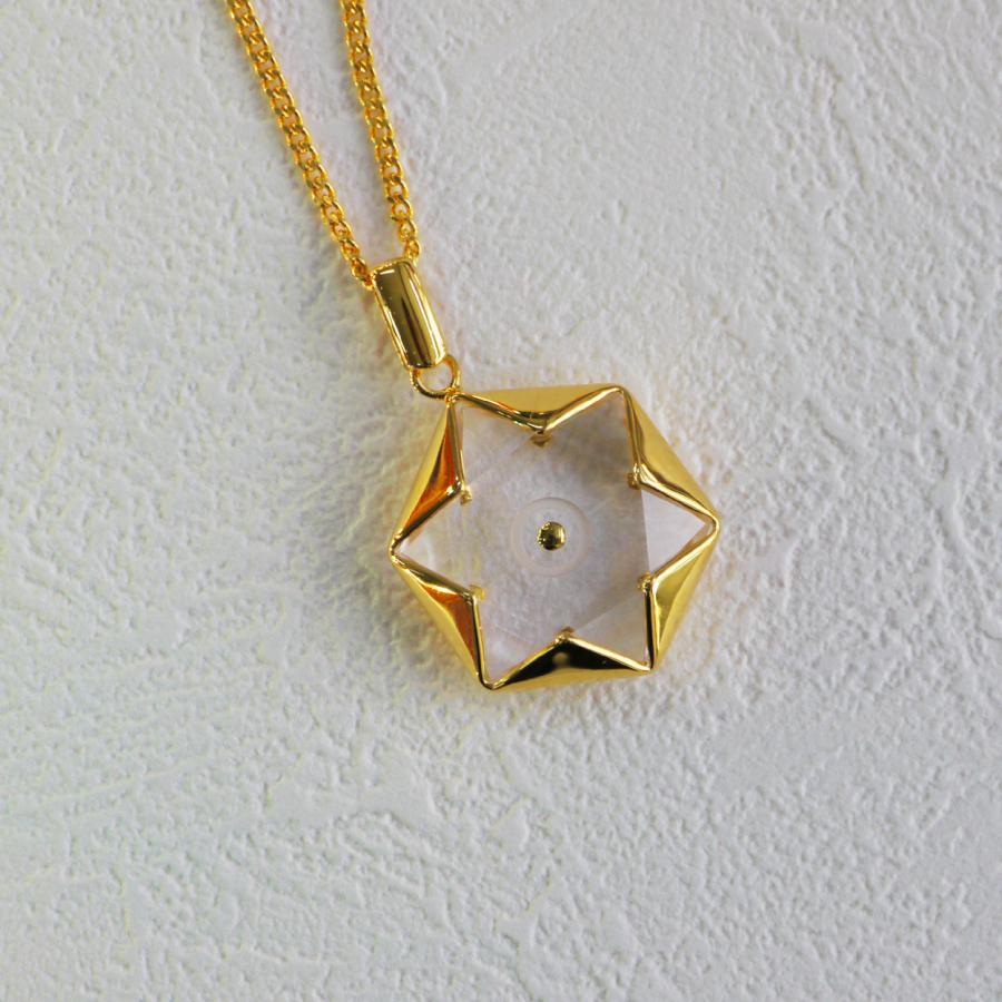 展示品 ヒランヤ ペンダント サンヨーガ プロトタイプ ゴールド 六芒星