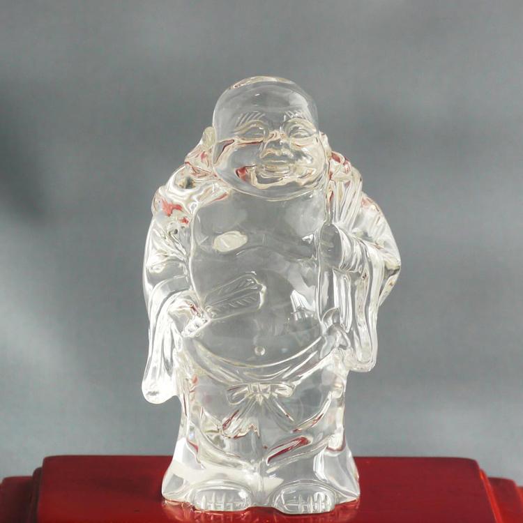 布袋尊　水晶　彫り　置物　⑨ 布袋尊 水晶 彫り 置物 ⑨ 【公式通販】