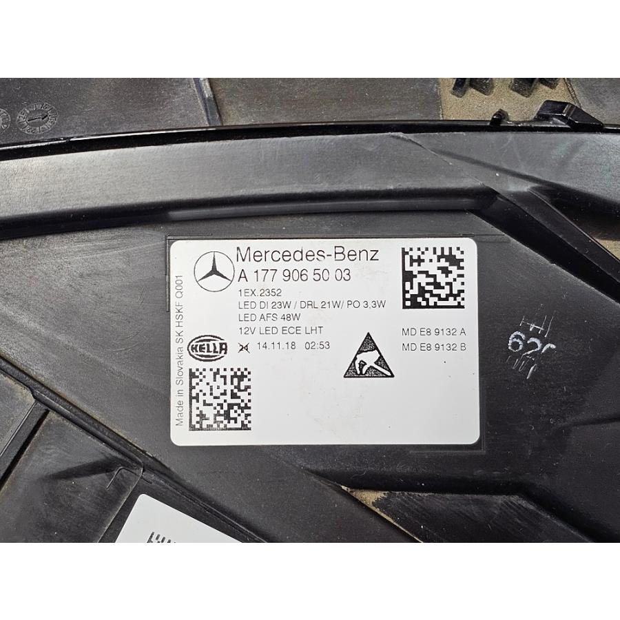 【中古品】メルセデスベンツ純正　Aクラス　177084　ヘッドライト 右 （運転席側）　品番：1779060401　現品品番：1779065003_10