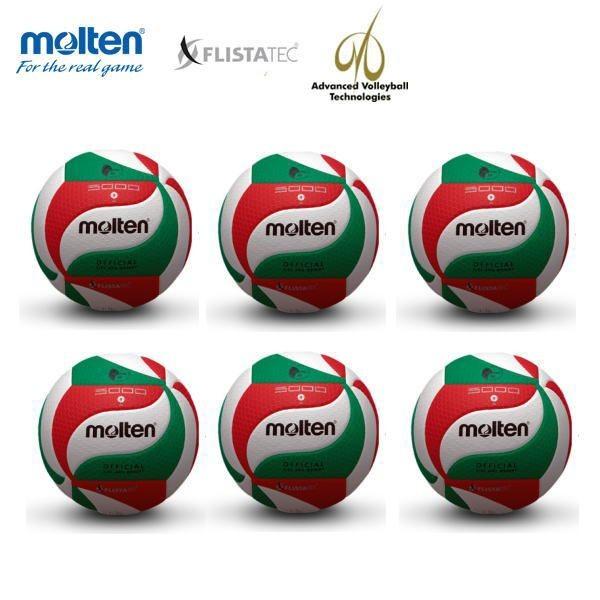 スイーツ柄 ブルー モルテン MOLTEN V4M5000 6個セット バレーボール