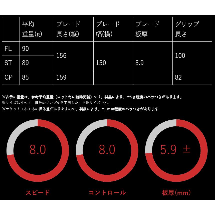 ★送料無料★ TIBHAR ティバー 卓球 ラケット ハイブリッドAC インサイド FL ST PEN 攻撃用 シェークハンド インナーカーボン_1