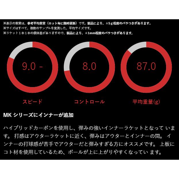 TIBHAR（ティバー） 卓球 ラケット MKカーボン インサイド 攻撃用