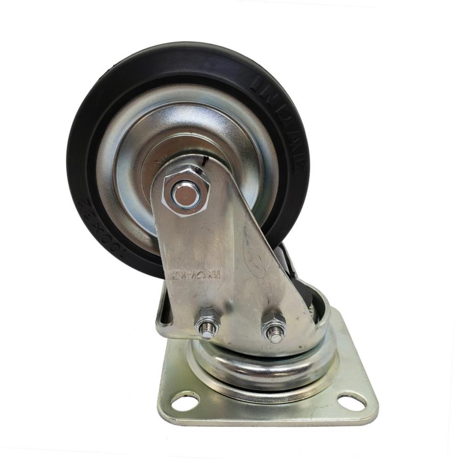 キャスター ｉｎｏａｃ イノアック 中荷重用キャスター ゴム車輪タイプ ストッパー付 旋回金具付 ｇ １００ｗｊｓ 641 G100wjs ものづくり応援shopヒラタス 通販 Yahoo ショッピング