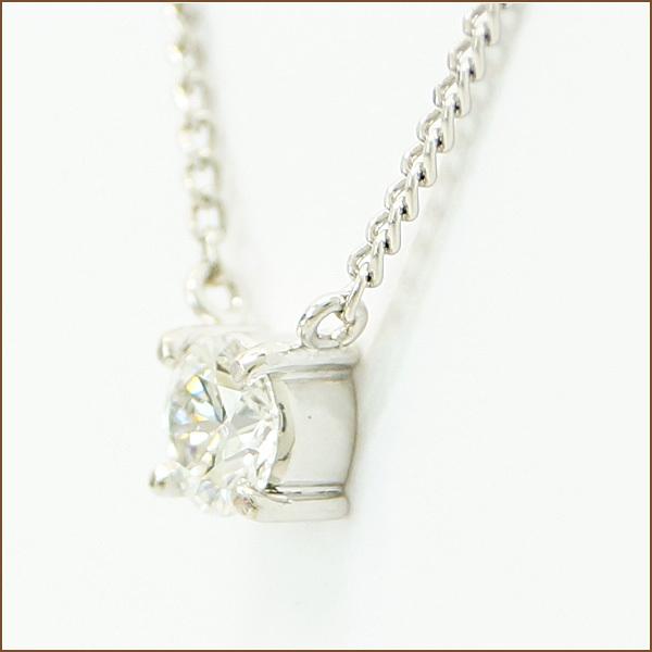 PT850 プラチナ ダイヤモンド0.461ct 一粒ダイヤ ネックレス 41cm 