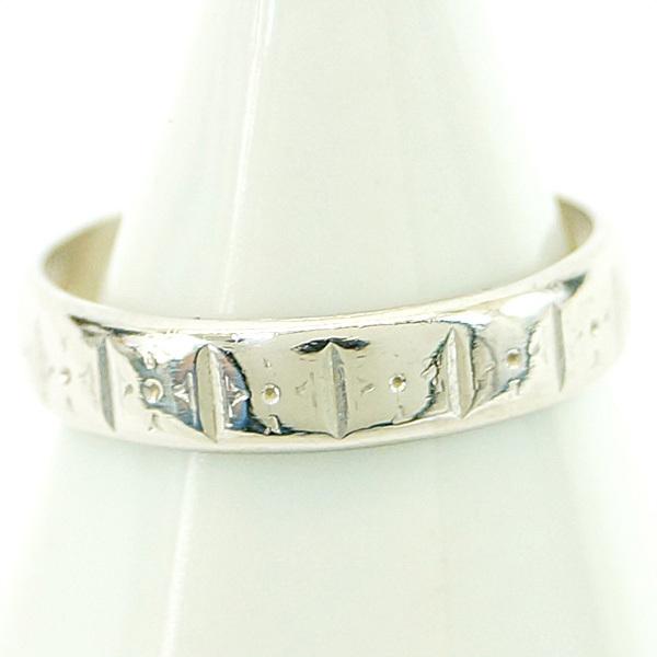 Pm850 プラチナ デザインリング 9号 指輪 レディースジュエリー B+