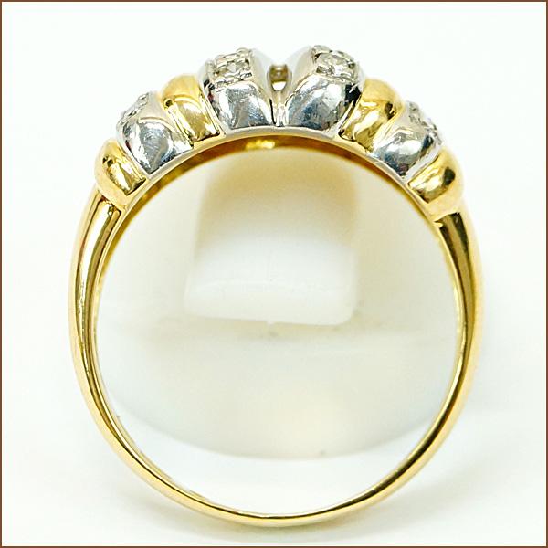 ジュエリーマキ CAMELLIA ダイヤモンド0.22ct リング 13.5号 K18 ジュエリーマキ CAMELLIA ダイヤモンド0.22ct リング 13.5号 K18