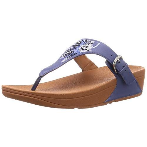 通販限定 フィットフロップ コンフォートサンダル The Skinny Toe Thong Daisy Stitch Embroidery レディース Indian Blue 23 Cm 最大30 Off Www Skylanceronline Com