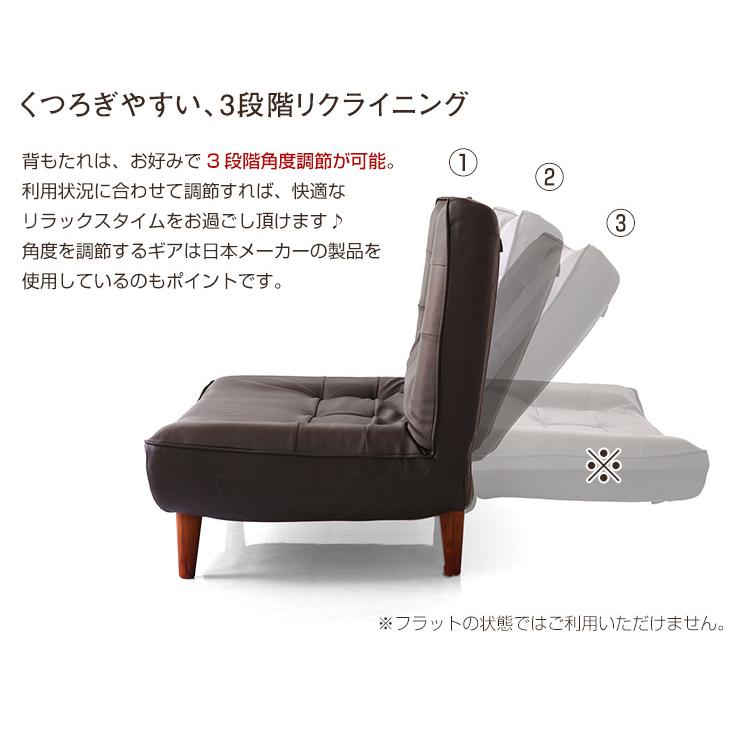 ２人掛ハイバックソファ（PVCレザー）ローソファにも、ポケットコイル使用、３段階リクライニング 日本製Comfy-コンフィ-｜hiresaki-shop｜08