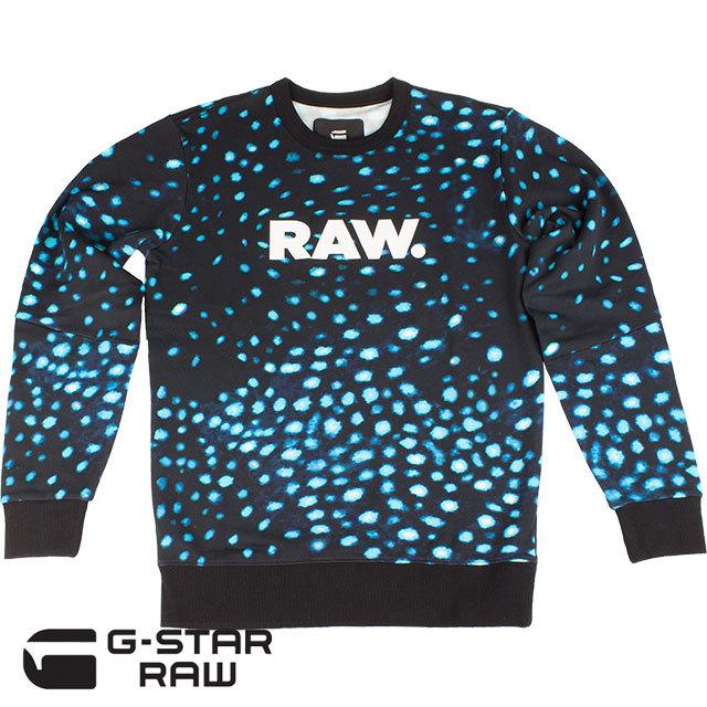 話題の人気 ジースター RAW G-STAR ロゥ AO BLUE/MAZARINE 9092 9777 D08495 Sweater Deconstructed Stalt WS Meil トレーナー メンズ トレーナー