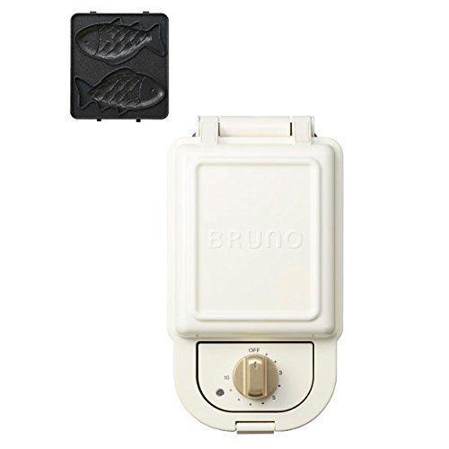 ブルーノ Bruno 電子レンジ オーブン ホットサンドメーカー キッチン家電 耳まで焼ける 電気 おさかなプレート たい焼き セット おさかなプレート Hiro Boe043 Wh シングル ホワイト Life Shop 販売半額