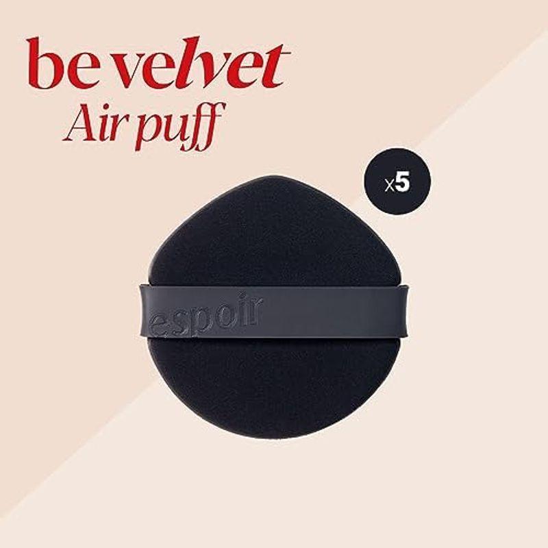 espoir ビーベルベットエアーパフ 5個入り BE VELVET AIR PUFF クッションファンデ メイク用パフ 化粧スポンジ しず｜hiro-life-shop｜02