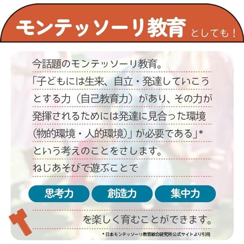 酒井産業 郡上八幡のねじあそび（75ピース）対象年齢3才? ST取得 木製 無塗装 おもちゃ 立体パズル 知育玩具 木育 想像力 パーツ遊び｜hiro-life-shop｜02