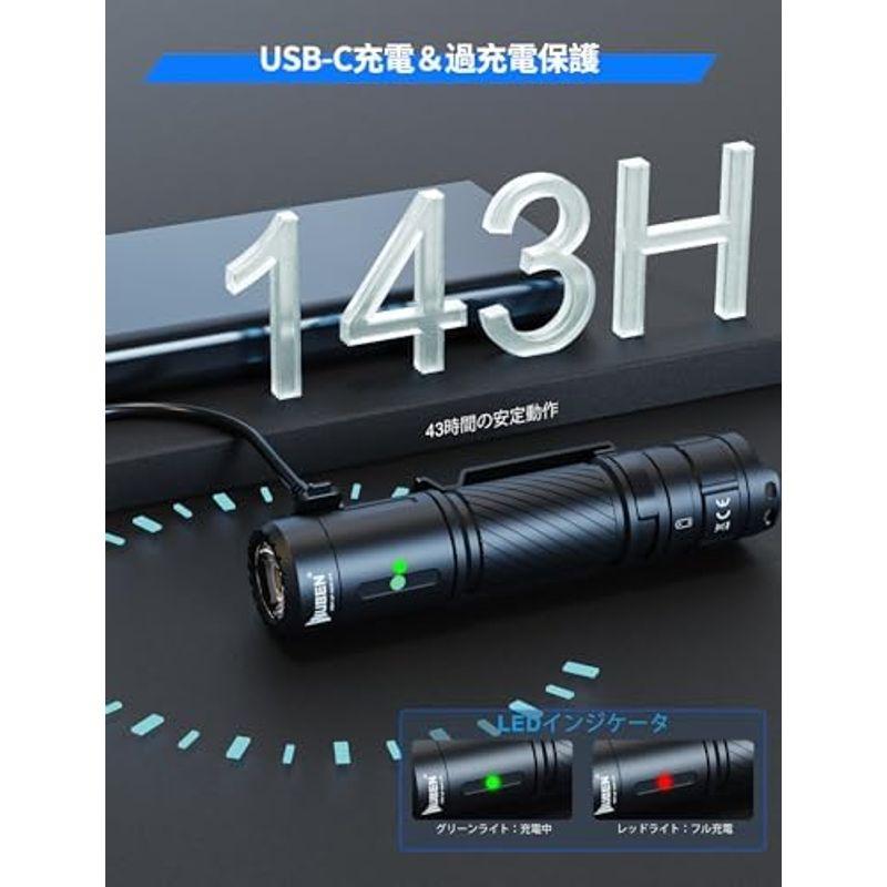 WUBEN(ウーベン) C3 懐中電灯 強力 1200ルーメン ライト 小型