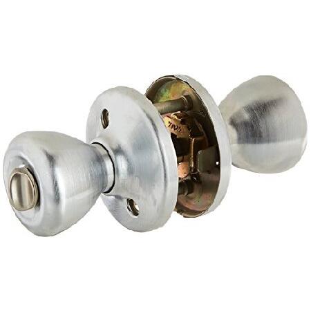 Kwikset　695　Tylo　Deadbolt　Knob　Double　Chrome　Cylinder　Pack　Combo　in　Entry　Satin　by　and　Kwikset