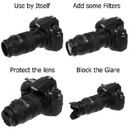 Fotodiox RB2A 77mm マクロリバースリングキット GとDXタイプレンズ絞りコントロール付き 52mmレンズキャップと52mmUVプロテクター付き Nikon D1｜hiro-s-shop｜05