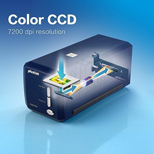 Plustek OpticFilm 8100フィルムネガおよびスライドスキャナ、7200 dpi光学解像度、48ビット色深度