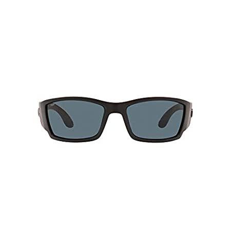 【特別セール品】 Costa Del Mar メンズコルビナブラックアウトフレームグレー偏光レンズサングラス