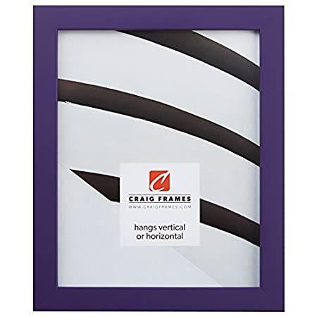 Craig Frames フォトフレーム おしゃれ 無垢材 滑らかな合成仕上げ 幅0.875インチ 色とりどり 8 x 10 パープル 1406390810
